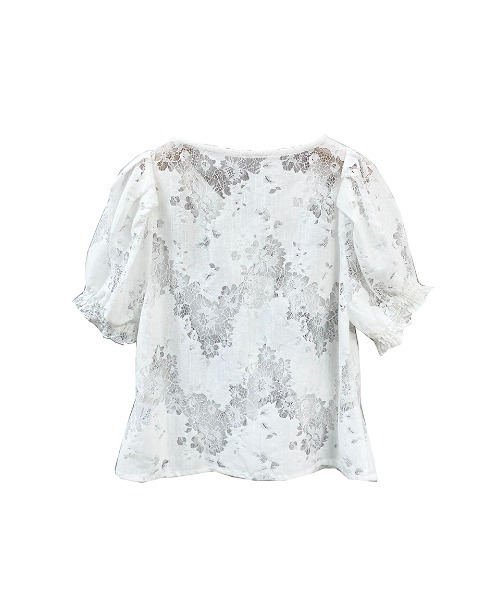 TORTE（トルテ）の「【TORTE】フロントギャザーレースブラウス（シャツ/ブラウス・レディース・ホワイト/ブラック/ライトピンク・FREE）」の16枚目の写真