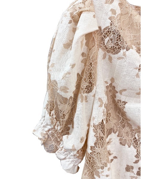 TORTE（トルテ）の「【TORTE】フロントギャザーレースブラウス（シャツ/ブラウス・レディース・ホワイト/ブラック/ライトピンク・FREE）」の21枚目の写真