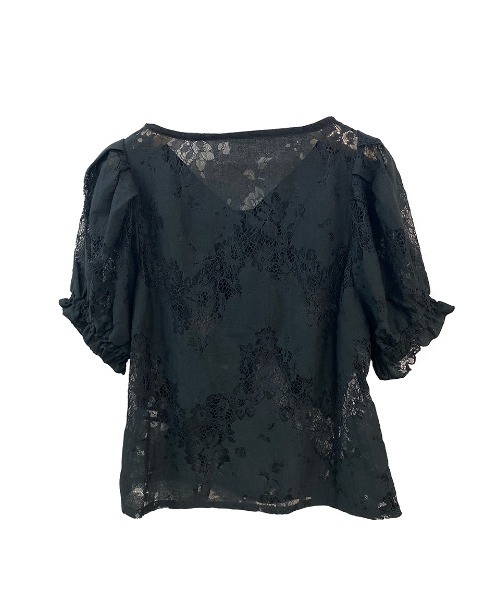 TORTE（トルテ）の「【TORTE】フロントギャザーレースブラウス（シャツ/ブラウス・レディース・ホワイト/ブラック/ライトピンク・FREE）」の18枚目の写真