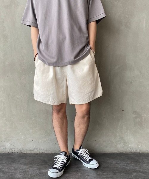 ARMY TWILL（アーミーツイル）の「[ARMY TWILL/アーミーツイル] 別注 トレーニングショーツ（その他パンツ・メンズ・オフホワイト/カーキ/ブラック・L/M）」の2枚目の写真