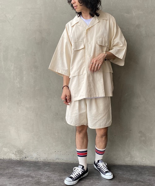 ARMY TWILL（アーミーツイル）の「[ARMY TWILL/アーミーツイル] 別注 トレーニングショーツ（その他パンツ・メンズ・オフホワイト/カーキ/ブラック・L/M）」の9枚目の写真