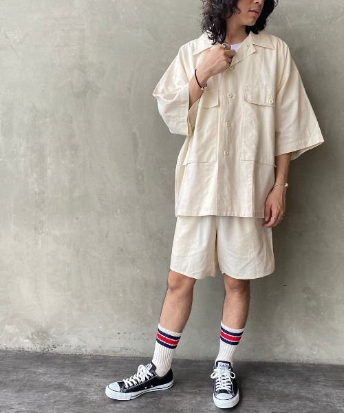 ARMY TWILL（アーミーツイル）の「[ARMY TWILL/アーミーツイル] 別注 トレーニングショーツ（その他パンツ・メンズ・オフホワイト/カーキ/ブラック・L/M）」の17枚目の写真