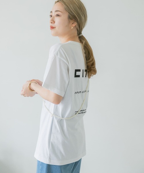 ITEMS URBANRESEARCH（アイテムズ アーバンリサーチ）の「バックロゴTシャツ（Tシャツ/カットソー・レディース・ブラック/レッド/ブルー・FREE）」の22枚目の写真