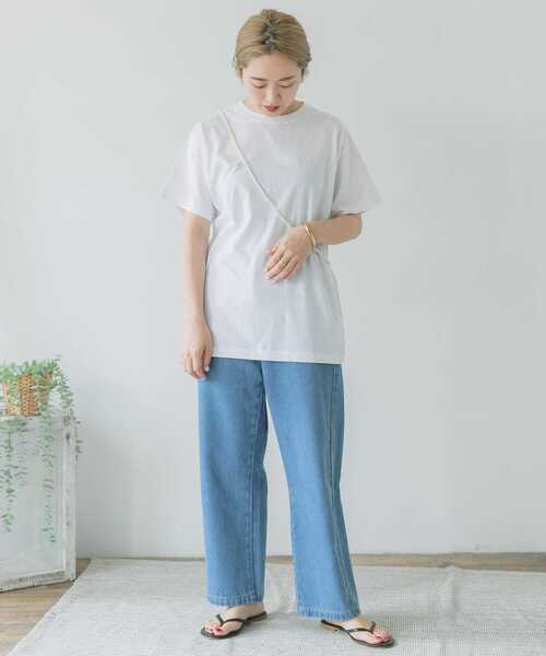 ITEMS URBANRESEARCH（アイテムズ アーバンリサーチ）の「バックロゴTシャツ（Tシャツ/カットソー・レディース・ブラック/レッド/ブルー・FREE）」の4枚目の写真