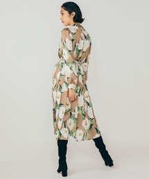 Sov.　ソブ　ワンピース　花柄　サイズ38　水色　可愛い　大人 Sov. ソブ ワンピース 花柄 サイズ38 水色 可愛い 大人