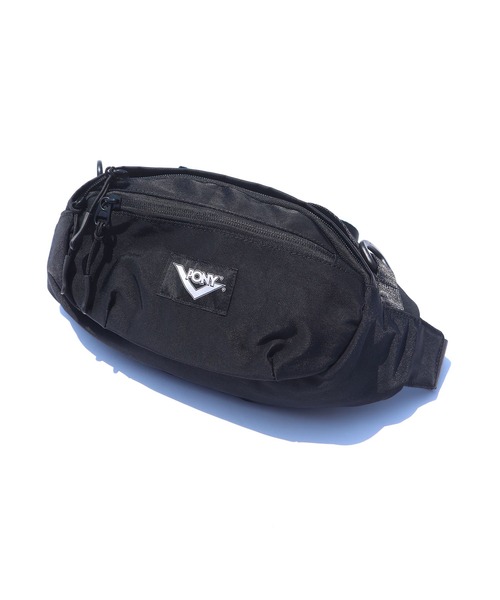 PONY（ポニー）の「PONY/ポニー TAPE LINE WAIST BAG ウエストバッグ（ボディバッグ/ウエストポーチ・メンズ・ブラック/レッド・FREE）」の13枚目の写真