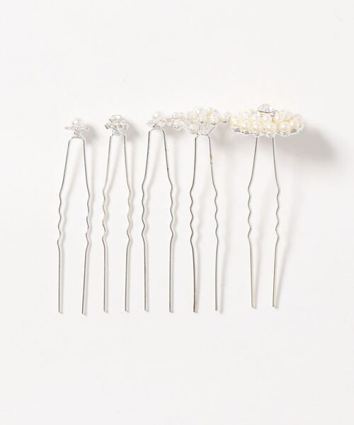 Cupid Heart(キューピッドハート)の「【Cupid Heart】結婚式アクセ!ヘアピン5本セット(ヘアピン・レディース・ベージュ・MEDIUM)」の5枚目の写真