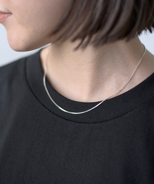 SETUP7（セットアップセブン）の「【SETUP7】シルバーチェーンネックレス　V-10SDC4 NKS廃版（ネックレス・レディース・シルバー・FREE）」の2枚目の写真