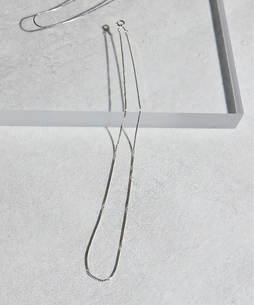 SETUP7（セットアップセブン）の「【SETUP7】シルバーチェーンネックレス　V-10SDC4 NKS廃版（ネックレス・レディース・シルバー・FREE）」の4枚目の写真