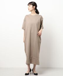 Samansa Mos2 | ナンバープリントTシャツワンピ(ワンピース)