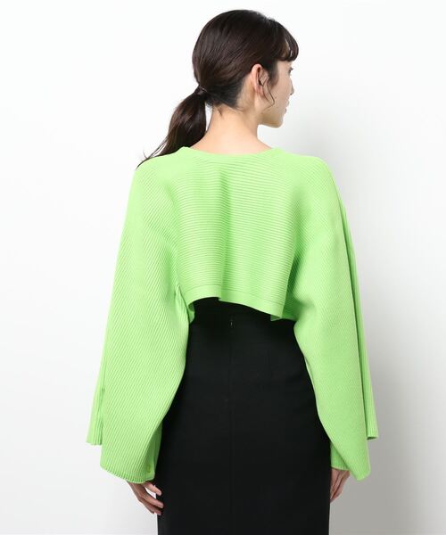 Narcissus（ナルシス）の「【SINN】Narcissusオリジナル　３Wayニット（ニット/セーター・レディース・ブラック/グリーン・FREE）」の5枚目の写真