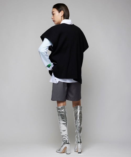 Narcissus（ナルシス）の「【SINN】Narcissusオリジナル　３Wayニット（ニット/セーター・レディース・ブラック/グリーン・FREE）」の14枚目の写真