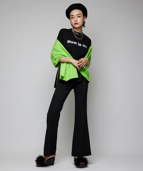 Narcissus（ナルシス）の「【SINN】Narcissusオリジナル　３Wayニット（ニット/セーター・レディース・ブラック/グリーン・FREE）」の6枚目の写真