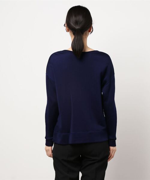 nitca(ニトカ)の「15thレーヨン裏毛 ショートプルオーバー(スウェット・レディース・ネイビー・FREE)」の3枚目の写真