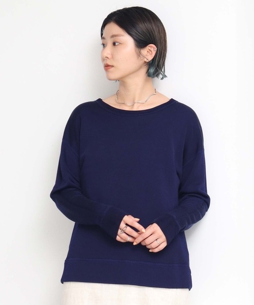 nitca(ニトカ)の「15thレーヨン裏毛 ショートプルオーバー(スウェット・レディース・ネイビー・FREE)」の1枚目の写真