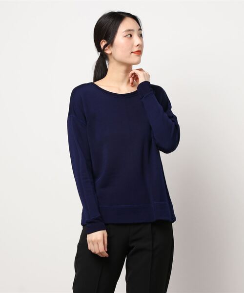 nitca(ニトカ)の「15thレーヨン裏毛 ショートプルオーバー(スウェット・レディース・ネイビー・FREE)」の21枚目の写真