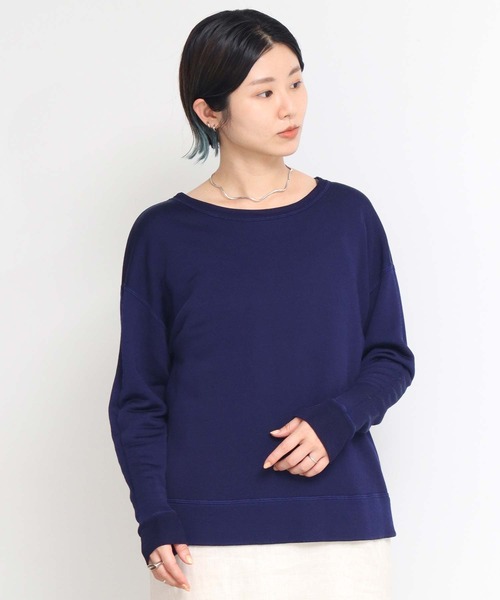nitca(ニトカ)の「15thレーヨン裏毛 ショートプルオーバー(スウェット・レディース・ネイビー・FREE)」の4枚目の写真