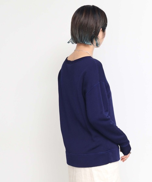 nitca(ニトカ)の「15thレーヨン裏毛 ショートプルオーバー(スウェット・レディース・ネイビー・FREE)」の5枚目の写真