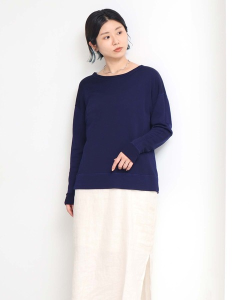 nitca(ニトカ)の「15thレーヨン裏毛 ショートプルオーバー(スウェット・レディース・ネイビー・FREE)」の10枚目の写真