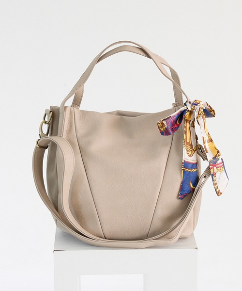 zucchero filato（ズッケロフィラート）の「zuccher ズッケロ バッグ レディース 2way B5サイズ ななめ掛け 通勤 通学 スカーフ付き 48905Y（ハンドバッグ・レディース・グレー/ブラック/ピンク/ブラウン・FREE）」の21枚目の写真