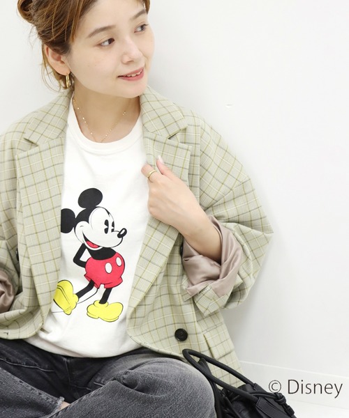 JOURNAL STANDARD（ジャーナルスタンダード）の「mickey Tシャツ◆（Tシャツ/カットソー・レディース・ホワイト/グレー/ブラック・FREE）」の2枚目の写真