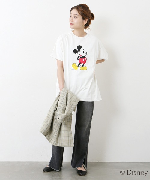 JOURNAL STANDARD（ジャーナルスタンダード）の「mickey Tシャツ◆（Tシャツ/カットソー・レディース・ホワイト/グレー/ブラック・FREE）」の4枚目の写真