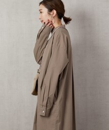 FREAK'S STORE | ▽【WEB限定】スタンドカラーデザインシャツワンピース(シャツワンピース)