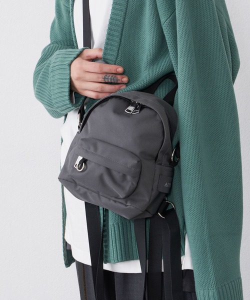 AIVER（アイバー）の「AIVER　2WAYミニリュックショルダーバッグ（バックパック/リュック・メンズ・チャコールグレー/ブラック・FREE）」の19枚目の写真