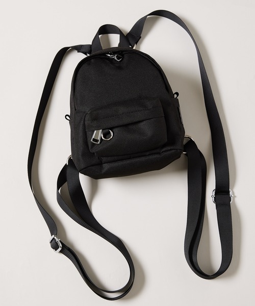 AIVER（アイバー）の「AIVER　2WAYミニリュックショルダーバッグ（バックパック/リュック・メンズ・チャコールグレー/ブラック・FREE）」の21枚目の写真