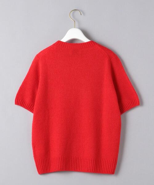 UNITED ARROWS（ユナイテッドアローズ）の「＜UNITED ARROWS＞クルーネック ショートスリーブ ニット RPSP/G（ニット/セーター・レディース・ブラック/レッド/オフホワイト/グレー/パープル・FREE）」の7枚目の写真