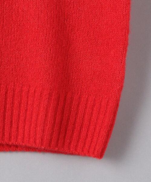 UNITED ARROWS（ユナイテッドアローズ）の「＜UNITED ARROWS＞クルーネック ショートスリーブ ニット RPSP/G（ニット/セーター・レディース・ブラック/レッド/オフホワイト/グレー/パープル・FREE）」の8枚目の写真