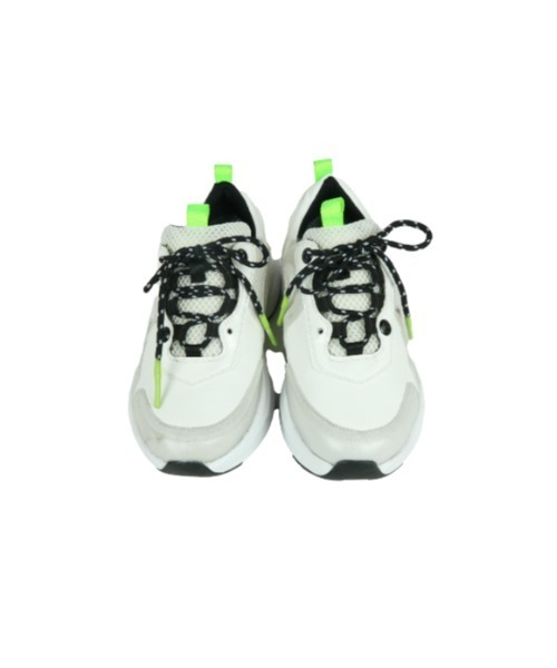 AULA AILA（アウラアイラ）の「ビブラムソールスニーカー（スニーカー・レディース・ホワイト×ブラック/オフホワイト/イエロー・35.5/37.5/36.5）」の4枚目の写真