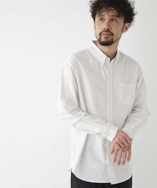 URBAN RESEARCH Sonny Label（アーバンリサーチサニーレーベル）の「『抗菌/防臭』オックスボタンダウンシャツ（シャツ/ブラウス・メンズ・チェック/ネイビー/オフホワイト/ライトブルー/ストライプ/ブルー系その他・LARGE/MEDIUM/X-SMALL/SMALL/X-LARGE）」の11枚目の写真