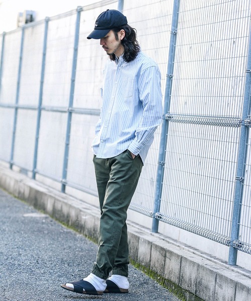 URBAN RESEARCH Sonny Label（アーバンリサーチサニーレーベル）の「『抗菌/防臭』オックスボタンダウンシャツ（シャツ/ブラウス・メンズ・チェック/ネイビー/オフホワイト/ライトブルー/ストライプ/ブルー系その他・LARGE/MEDIUM/X-SMALL/SMALL/X-LARGE）」の14枚目の写真