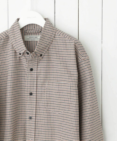 URBAN RESEARCH Sonny Label（アーバンリサーチサニーレーベル）の「『抗菌/防臭』オックスボタンダウンシャツ（シャツ/ブラウス・メンズ・チェック/ネイビー/オフホワイト/ライトブルー/ストライプ/ブルー系その他・LARGE/MEDIUM/X-SMALL/SMALL/X-LARGE）」の21枚目の写真