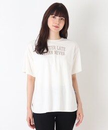 SHOO・LA・RUE | 【SHOO ICE/USAコットン】ひんやりプリントTシャツ(Tシャツ/カットソー)