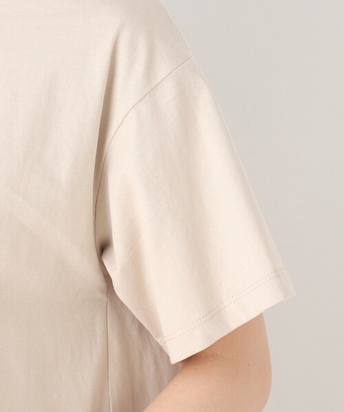 SHOO・LA・RUE（シューラルー）の「◆【SHOO ICE/USAコットン】ひんやりプリントTシャツ（Tシャツ/カットソー・レディース・ブラック/ナチュラル/ブルー/チャコールグレー/ホワイト系その他2/レンガ・02/03/04）」の9枚目の写真