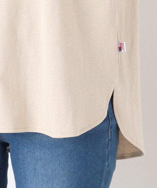 SHOO・LA・RUE（シューラルー）の「◆【SHOO ICE/USAコットン】ひんやりプリントTシャツ（Tシャツ/カットソー・レディース・ブラック/ナチュラル/ブルー/チャコールグレー/ホワイト系その他2/レンガ・02/03/04）」の8枚目の写真