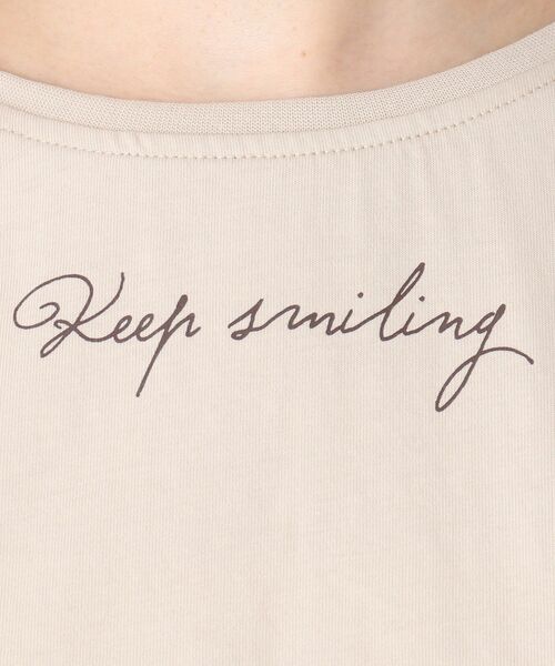 SHOO・LA・RUE（シューラルー）の「◆【SHOO ICE/USAコットン】ひんやりプリントTシャツ（Tシャツ/カットソー・レディース・ブラック/ナチュラル/ブルー/チャコールグレー/ホワイト系その他2/レンガ・02/03/04）」の14枚目の写真