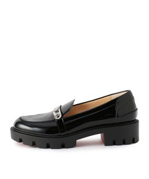CHRISTIAN LOUBOUTIN / "Lock Woody" パテントカーフレザーローファー
