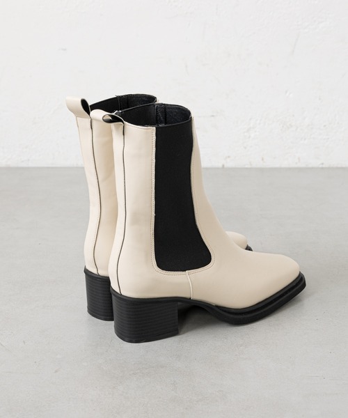 prose verse（プロズヴェール）の「《WEB限定》サイドゴアブーツ（ブーツ・レディース・ブラック/アイボリー・SMALL/MEDIUM/LARGE/X-LARGE/XX-LARGE/X-SMALL）」の10枚目の写真