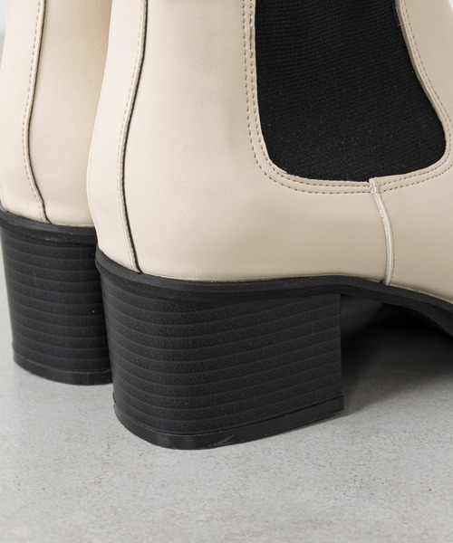 prose verse（プロズヴェール）の「《WEB限定》サイドゴアブーツ（ブーツ・レディース・ブラック/アイボリー・SMALL/MEDIUM/LARGE/X-LARGE/XX-LARGE/X-SMALL）」の11枚目の写真