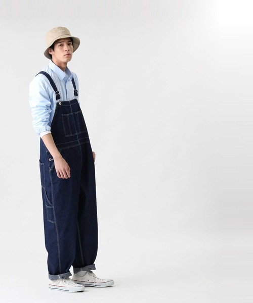BACK NUMBER（バックナンバー）の「【BACK NUMBER】オーバーオール（サロペット/オーバーオール・メンズ・ダークインディゴブルー・M/S/L）」の4枚目の写真