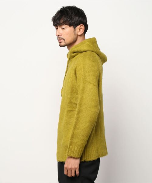 68&brothers（シックスティエイトアンドブラザーズ）の「Mohair Hooded Sweater（ニット/セーター・メンズ・グレー/レオパード/ライトブラウン/オレンジ/ライトグリーン/ブラック・MEDIUM/LARGE/X-LARGE）」の11枚目の写真
