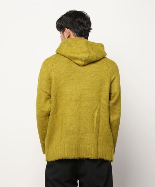 68&brothers（シックスティエイトアンドブラザーズ）の「Mohair Hooded Sweater（ニット/セーター・メンズ・グレー/レオパード/ライトブラウン/オレンジ/ライトグリーン/ブラック・MEDIUM/LARGE/X-LARGE）」の9枚目の写真