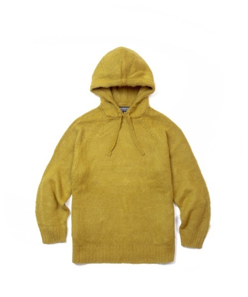 68&brothers（シックスティエイトアンドブラザーズ）の「Mohair Hooded Sweater（ニット/セーター・メンズ・グレー/レオパード/ライトブラウン/オレンジ/ライトグリーン/ブラック・MEDIUM/LARGE/X-LARGE）」の4枚目の写真