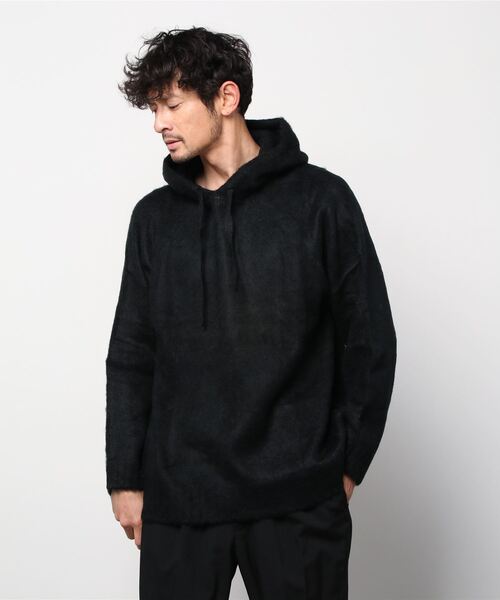 68&brothers（シックスティエイトアンドブラザーズ）の「Mohair Hooded Sweater（ニット/セーター・メンズ・グレー/レオパード/ライトブラウン/オレンジ/ライトグリーン/ブラック・MEDIUM/LARGE/X-LARGE）」の12枚目の写真