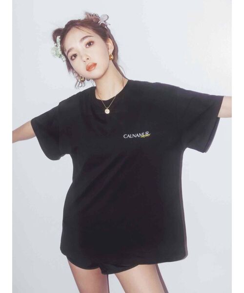 CALNAMUR（カルナムール）の「CALNAMUR Tシャツ（Tシャツ/カットソー・レディース・ホワイト/その他/ブラック/ベージュ・FREE）」の2枚目の写真