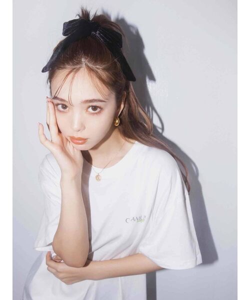 CALNAMUR（カルナムール）の「CALNAMUR Tシャツ（Tシャツ/カットソー・レディース・ホワイト/その他/ブラック/ベージュ・FREE）」の5枚目の写真