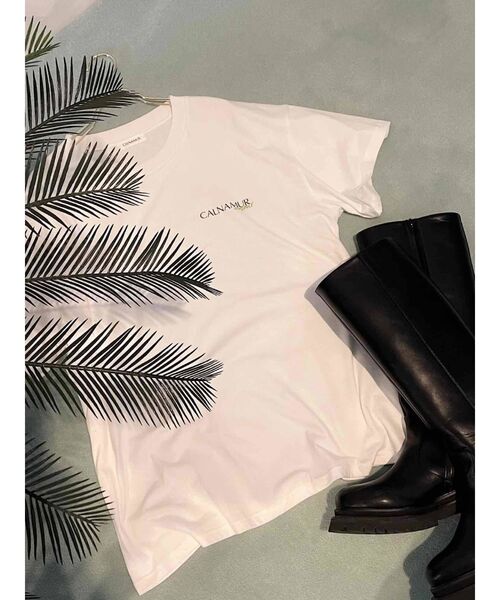 CALNAMUR（カルナムール）の「CALNAMUR Tシャツ（Tシャツ/カットソー・レディース・ホワイト/その他/ブラック/ベージュ・FREE）」の21枚目の写真
